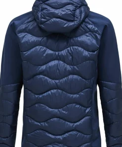 Peak Performance Men's Helium Down Hybrid Hood Blue Shadow