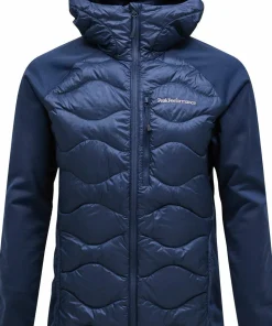 Peak Performance Men's Helium Down Hybrid Hood Blue Shadow