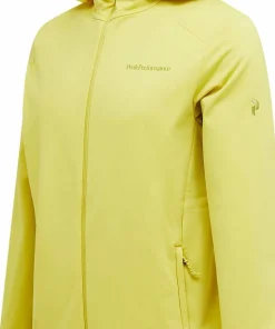 Peak Performance Men's Light Zip Hood Canary Lime