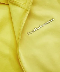 Peak Performance Men's Light Zip Hood Canary Lime