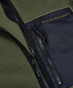 Peak Performance Men's Naturerush Pile Zip Jacket Pine Needle