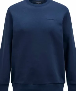 Peak Performance Men's Original Small Logo Crew Blue Shadow