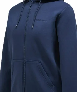 Peak Performance Men's Original Small Logo Zip Blue Shadow