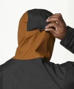 Picture Organic Clothing Men's Broader 3L Jacket Black Chocolate