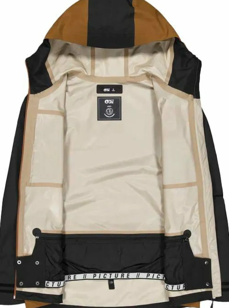 Picture Organic Clothing Men's Broader 3L Jacket Black Chocolate