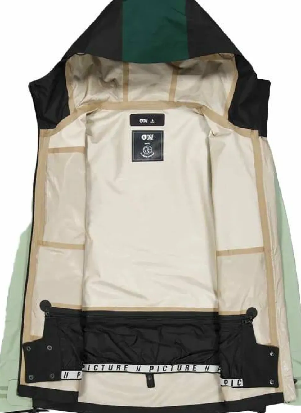 Picture Organic Clothing Men's Broader 3L Jacket Shadow Pdrsa Pine Black