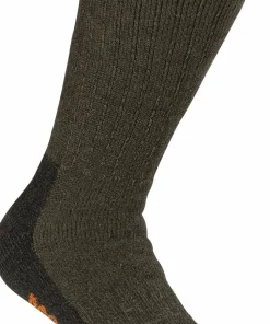 Pinewood Hunters Terry Wool Socks Green/Dark Green