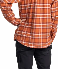 Pinewood Men's Abisko Hiking Flanell Shirt Burned Orange
