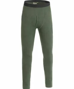 Pinewood Men's Abisko Merino Base Layer Pants Dark Moss Green