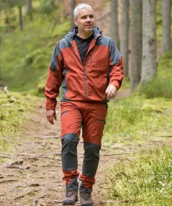 Pinewood Men's Caribou TC Trousers Terracotta/Grey