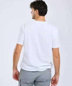 Pinewood Men's Finnveden Recycled Outdoor T-Shirt White Melange Adventure