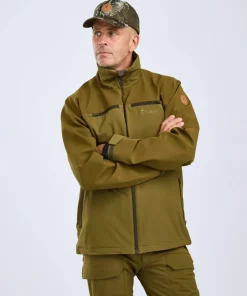 Pinewood Men's Furudal Hunters Hybrid Stretch Jacket Olive Green