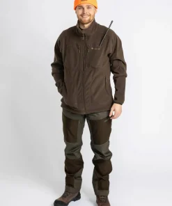 Pinewood Men's Furudal Reversible Camou Fleece Jacket Hunting Brown/Strata