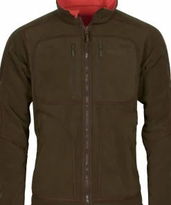 Pinewood Men's Furudal Reversible Fleece Jacket Hunting Brown/Red