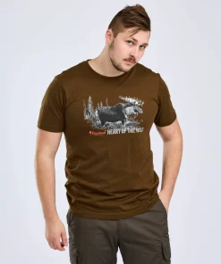 Pinewood Men's Moose T-Shirt H.Brown