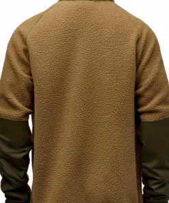 Pinewood Men's Pile Fleece Jacket D.sand/mossgreen