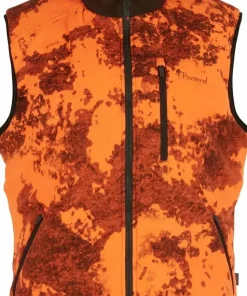 Pinewood Men's Småland Reversible Vest Strata Blaze/Huntig Green