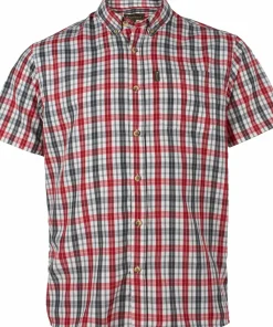Pinewood Men's Summer Shirt Red/Grey