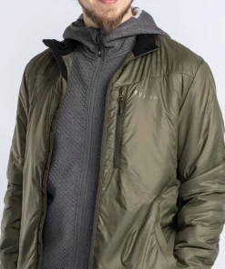 Pinewood Men's Wool Insulated Midlayer Jacket Moss Green