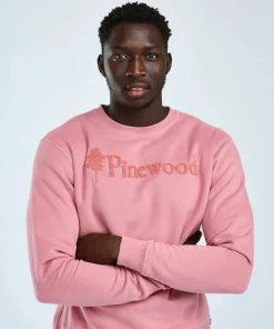 Pinewood Unisex Värnamo Pinewood Logo Sweater Dusty Pink