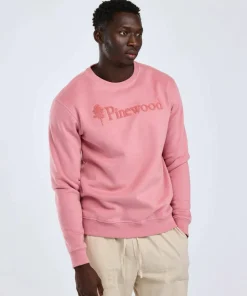 Pinewood Unisex Värnamo Pinewood Logo Sweater Dusty Pink