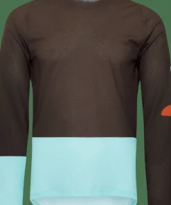 POC Men's Motion Air Long Sleeve MTB Jersey Bronzite Brown/Lazurite Blue