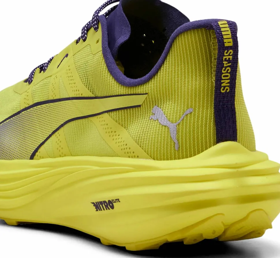 Puma Men's Deviate Nitro Elite Trail Lux Lime-deep Plum