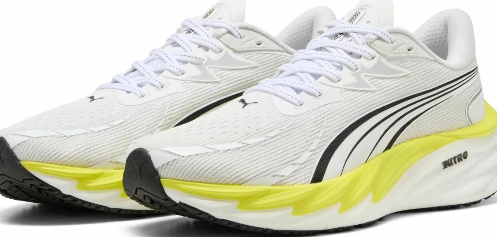 Puma Men's Velocity Nitro 4 Puma White-lux Lime