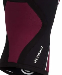 Rehband Rx Knee-Sleeve 5mm Black/Burgundy
