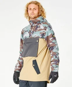 Rip Curl Men's Primative Anorak Jacket Dark Khaki