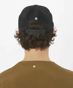 Salomon Logo Trucker Cap Deep Black