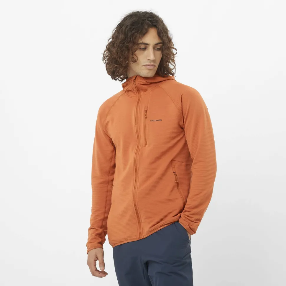 Salomon Men's Essential Lightwarm Hoodie Sierra
