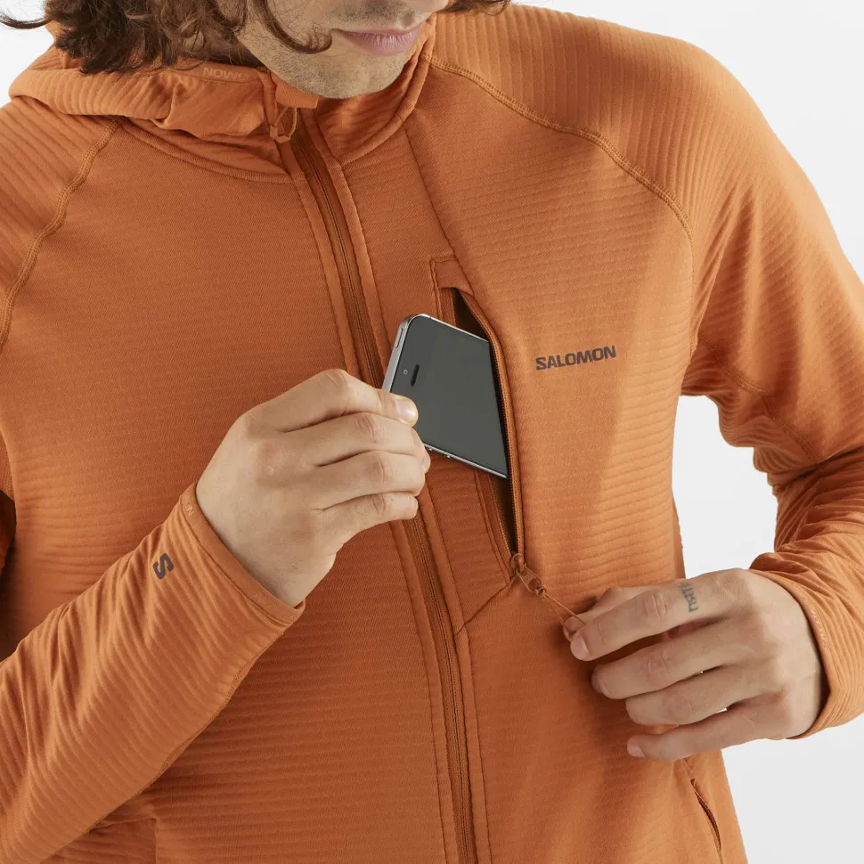 Salomon Men's Essential Lightwarm Hoodie Sierra