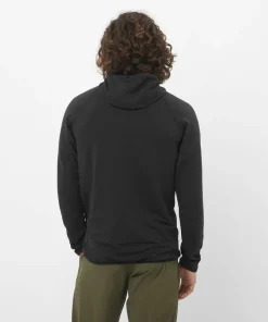 Salomon Men's Essential Lightwarm Hoodie Deep Black