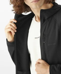 Salomon Men's Essential Lightwarm Hoodie Deep Black