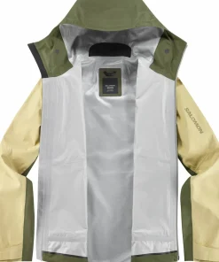 Salomon Men's Outline 3L GORE-TEX Jacket Grape Leaf/Gray Green
