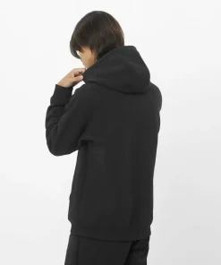 Salomon Men's Salomon Logo Hoodie Deep Black
