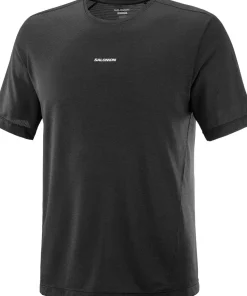 Salomon Men's Shkout Core Short Sleeve Tee Deep Black