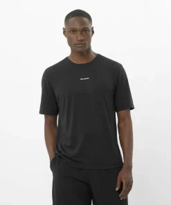 Salomon Men's Shkout Core Short Sleeve Tee Deep Black