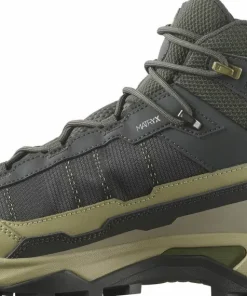 Salomon Men's X Ultra 5 Mid GORE-TEX Peat/gray Green/blue Nights