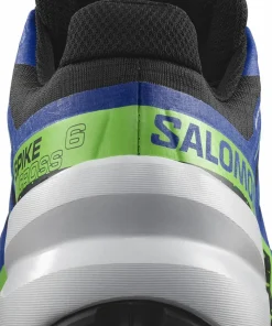 Salomon Unisex Spikecross 6 GORE-TEX Black/Surf The Web/Green Gecko