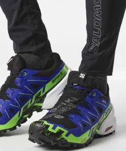 Salomon Unisex Spikecross 6 GORE-TEX Black/Surf The Web/Green Gecko