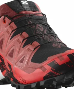 Salomon Unisex Spikecross 6 GORE-TEX Cow Hide/Black/Fiery Coral
