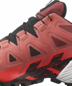 Salomon Unisex Spikecross 6 GORE-TEX Cow Hide/Black/Fiery Coral