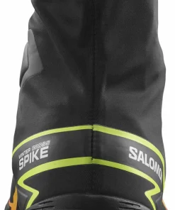 Salomon Unisex Winter Cross Spike Black/Fiery Coral/Safety Yellow