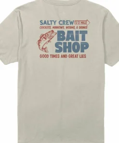 Salty Crew Men's Bait Shop SS Tee Moonbeam