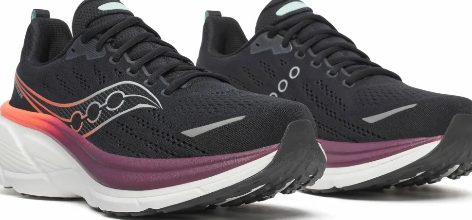 Saucony Men's Hurricane 25 Black/crimson