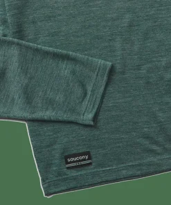 Saucony Men's Peregrine Merino Long Sleeve Pine Heather
