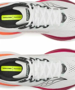 Saucony Men's Ride 19 White/Srimson