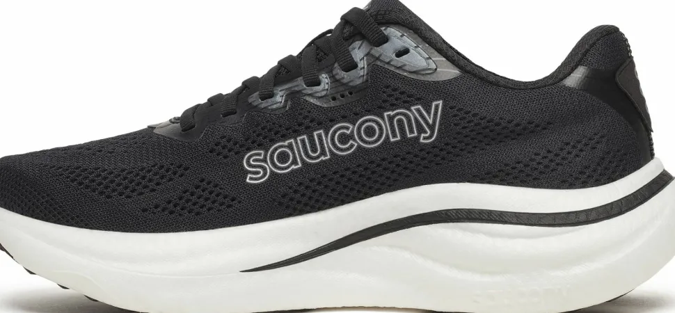 Saucony Men's Ride 19 Wide Black/silver